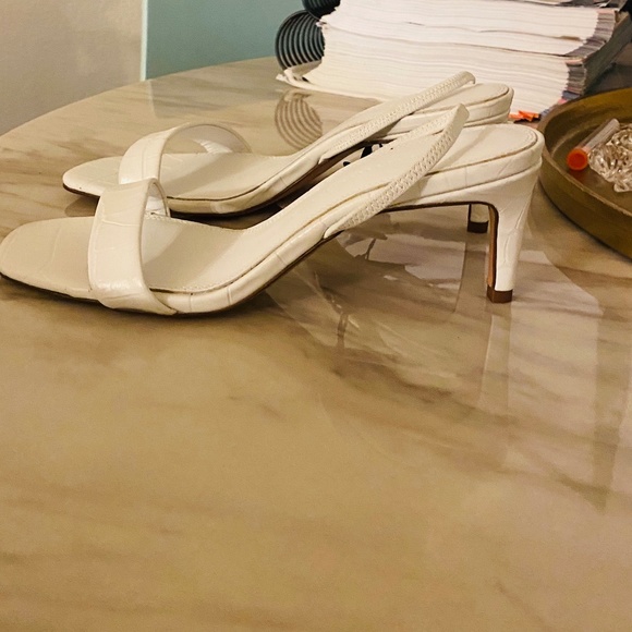 Zara Leather Heeled Sandals - Picture 5 of 6